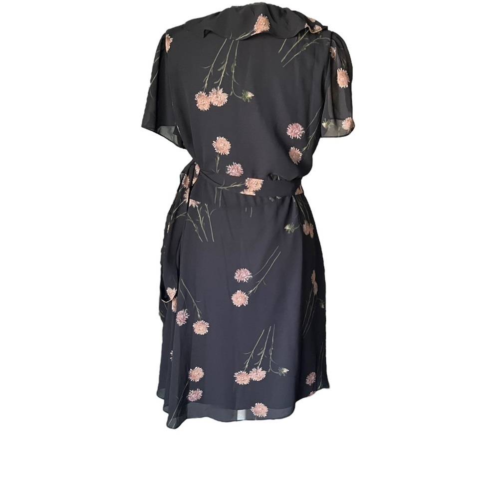 MADEWELL Georgette Ruffle-Wrap Mini Dress in Aster Portrait - Picture 7 of 10